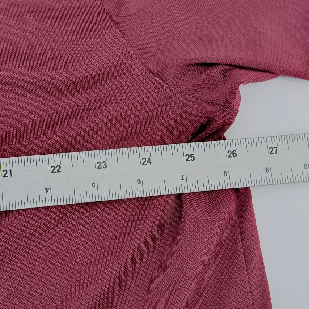 Greg Norman Tasso Elba Five Iron Play Dry Golf Polo Shirt Mens XXL Burgundy - Picture 5 of 15